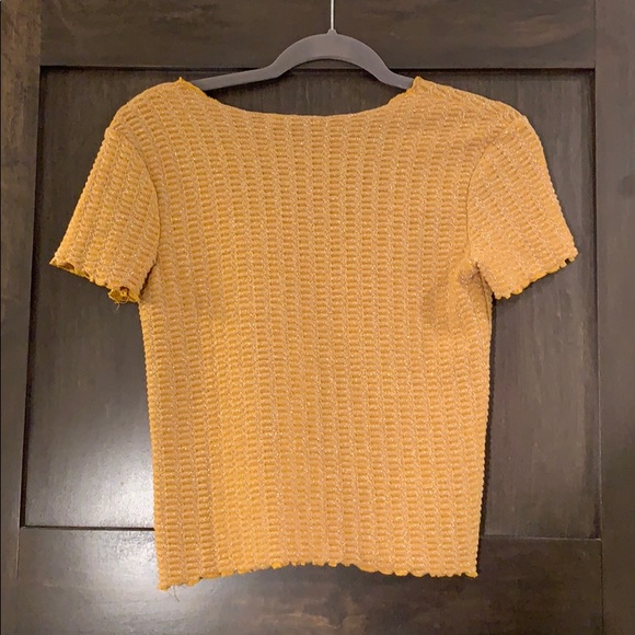 Zara Sparkly V-Neck Top - Picture 2 of 2
